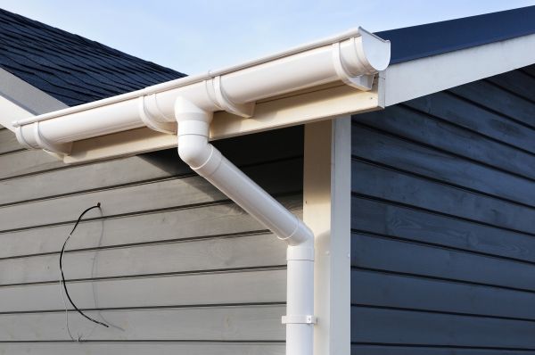 PVC Rain Gutter Installation in Davidson