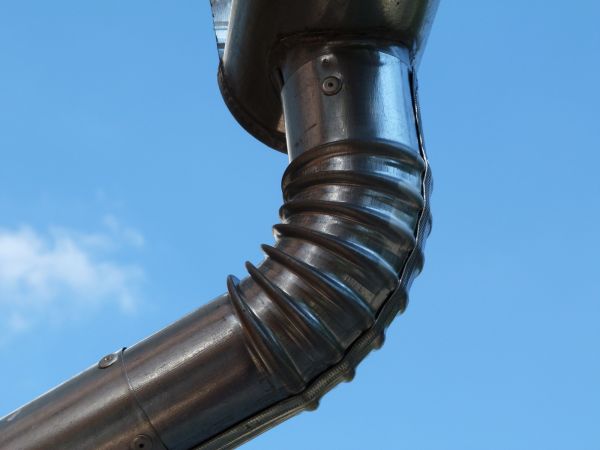 Metal Downspout Installation in Davidson